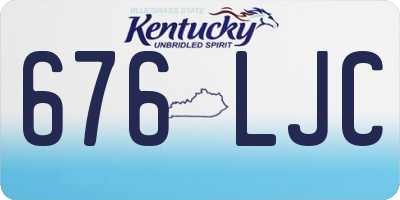 KY license plate 676LJC