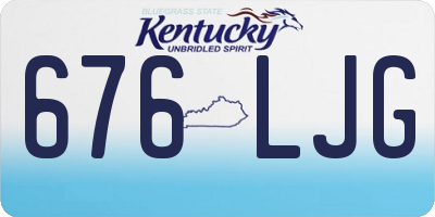 KY license plate 676LJG