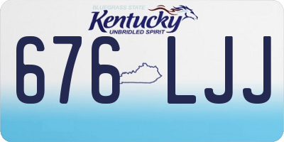 KY license plate 676LJJ