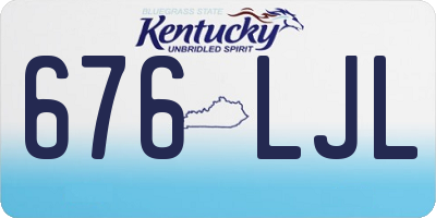 KY license plate 676LJL