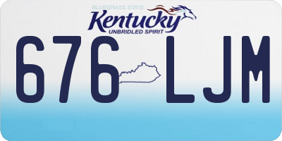 KY license plate 676LJM