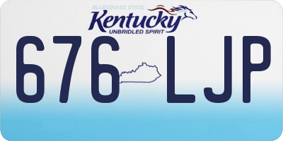KY license plate 676LJP