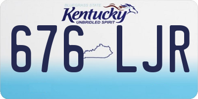 KY license plate 676LJR