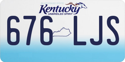 KY license plate 676LJS