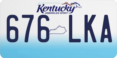 KY license plate 676LKA
