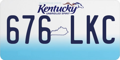 KY license plate 676LKC