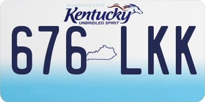 KY license plate 676LKK