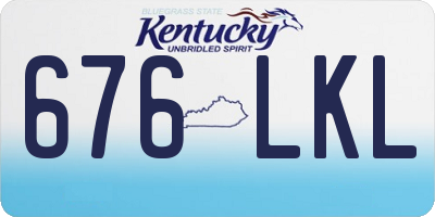 KY license plate 676LKL