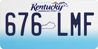 KY license plate 676LMF