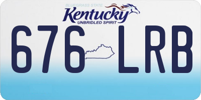KY license plate 676LRB