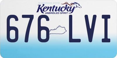KY license plate 676LVI