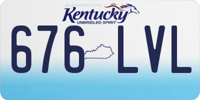 KY license plate 676LVL