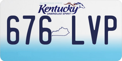 KY license plate 676LVP