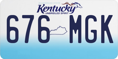 KY license plate 676MGK