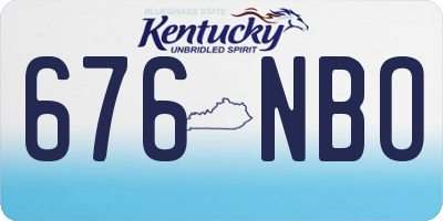 KY license plate 676NBO