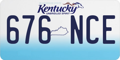 KY license plate 676NCE