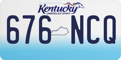 KY license plate 676NCQ