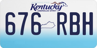 KY license plate 676RBH