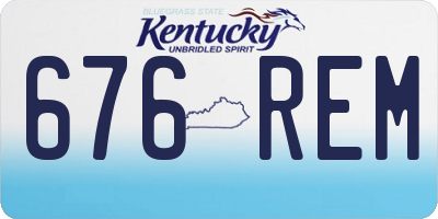 KY license plate 676REM