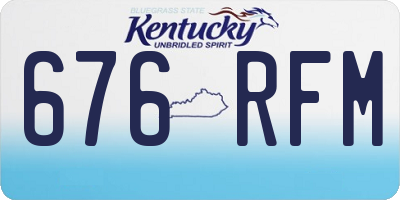 KY license plate 676RFM