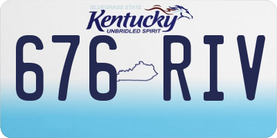 KY license plate 676RIV
