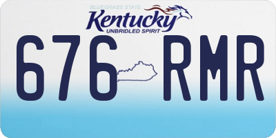 KY license plate 676RMR