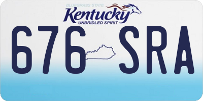 KY license plate 676SRA