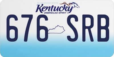 KY license plate 676SRB