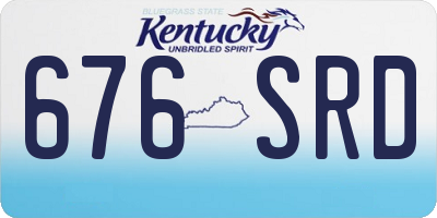 KY license plate 676SRD