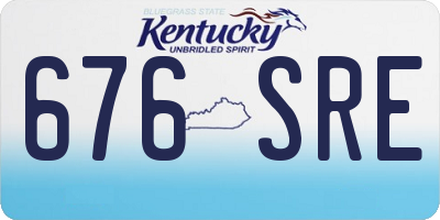 KY license plate 676SRE