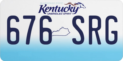 KY license plate 676SRG