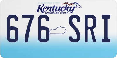 KY license plate 676SRI