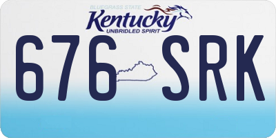 KY license plate 676SRK