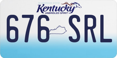KY license plate 676SRL