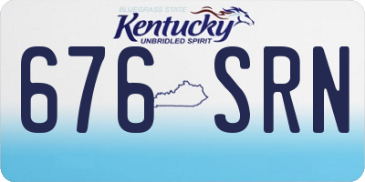 KY license plate 676SRN