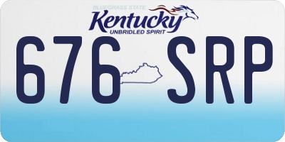 KY license plate 676SRP