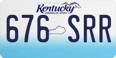 KY license plate 676SRR