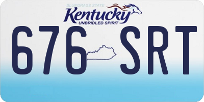 KY license plate 676SRT