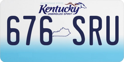 KY license plate 676SRU