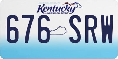 KY license plate 676SRW