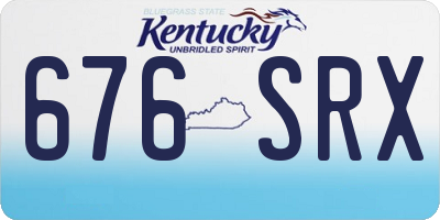 KY license plate 676SRX