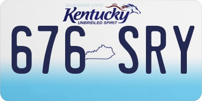 KY license plate 676SRY
