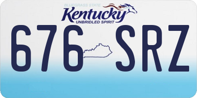 KY license plate 676SRZ