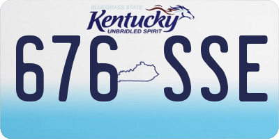 KY license plate 676SSE