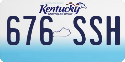 KY license plate 676SSH