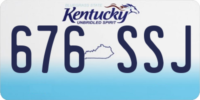 KY license plate 676SSJ