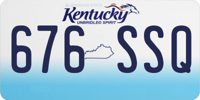 KY license plate 676SSQ