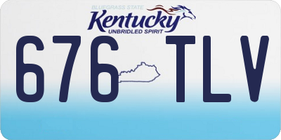 KY license plate 676TLV