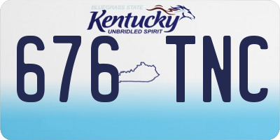 KY license plate 676TNC