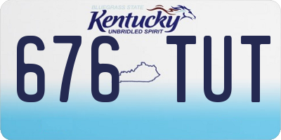 KY license plate 676TUT